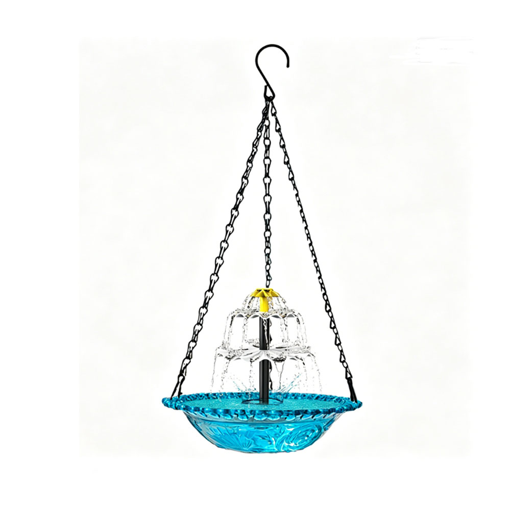 Bonsai Garden Fountain - Solar Bird Bath Fountain with Hanging
