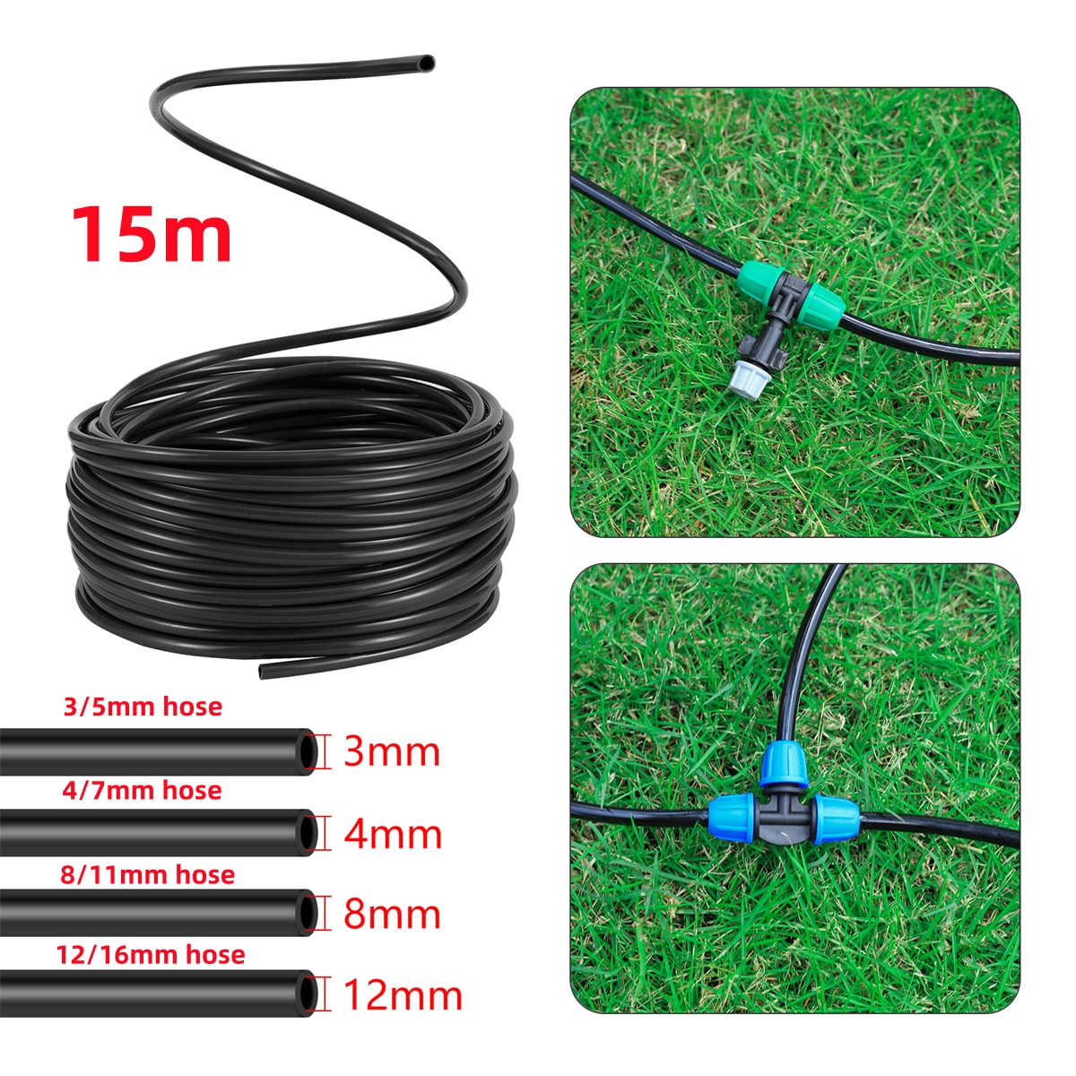 Bonsai Garden Youtube - 15m Garden Watering Hose PVC Micro