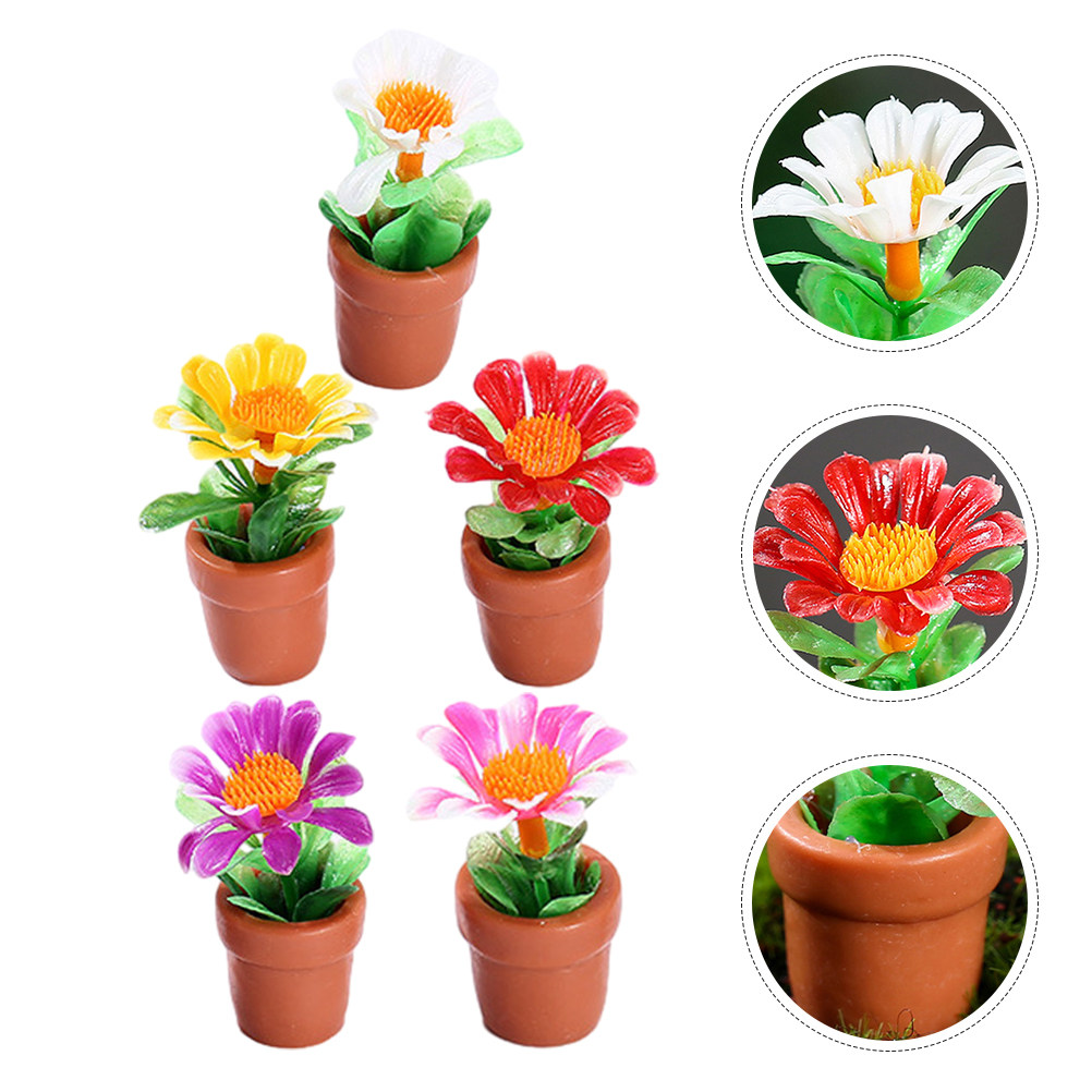 Bonsai Garden House - 5Pcs Miniature Bonsai Plant Decor for