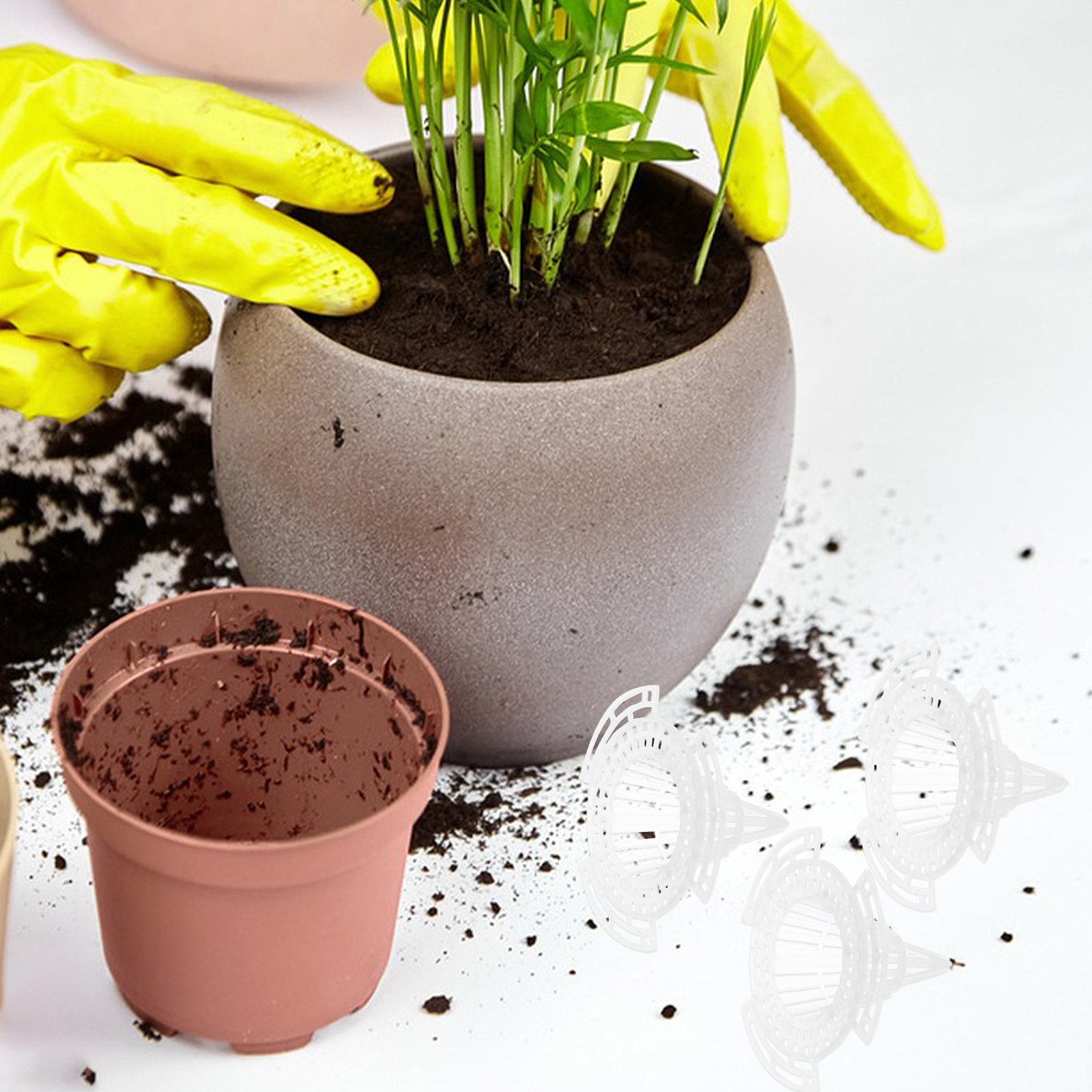 Bonsai Gardening - 20Pcs Cone Planter Mesh Pads Plastic