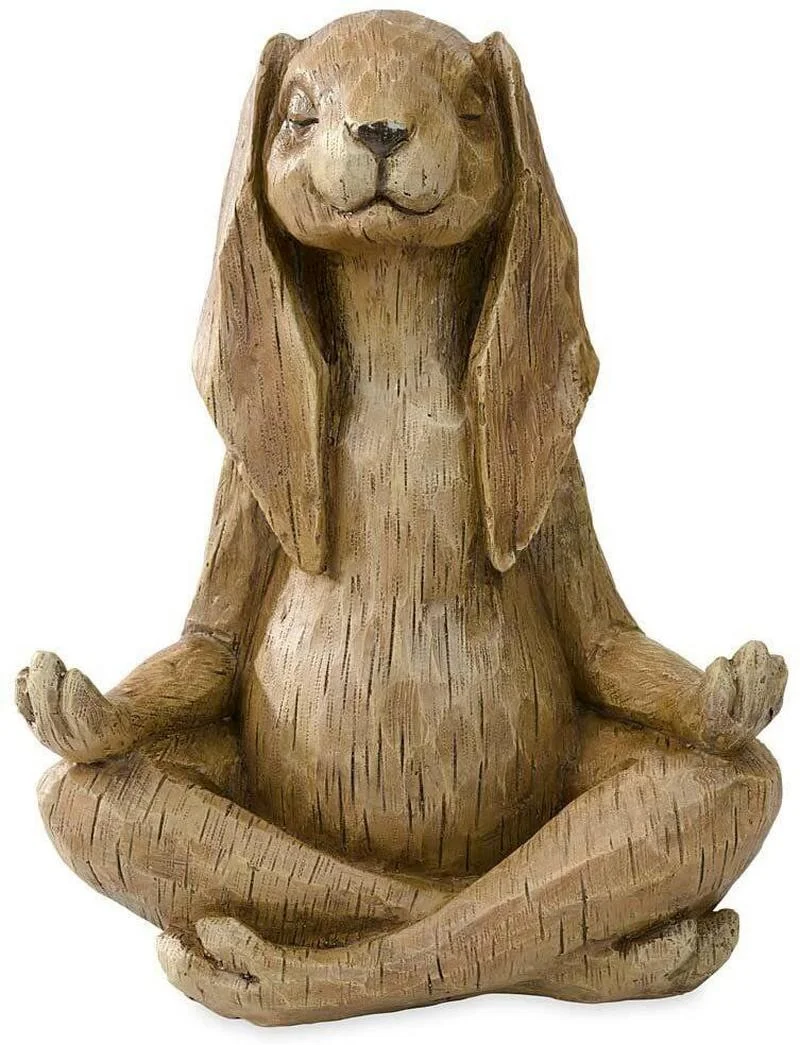 Meditation Zen Animal Sculptur - Bonsai Garden Fountain 评论和价格