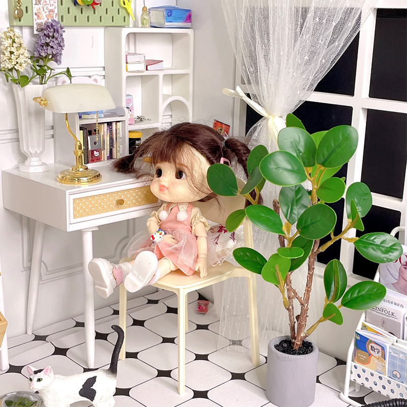 1:6 Dollhouse Miniature Potted - Bonsai Garden House 评论和价格