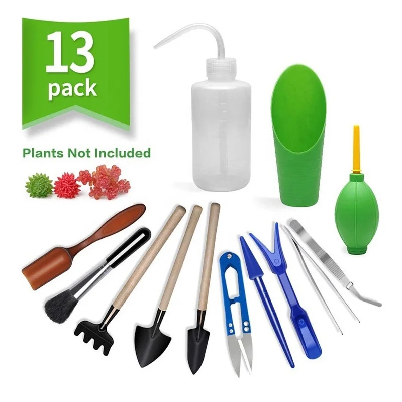 13Pcs Garden Planter Kit DIY S - Bonsai Garden Tools 评论和价格