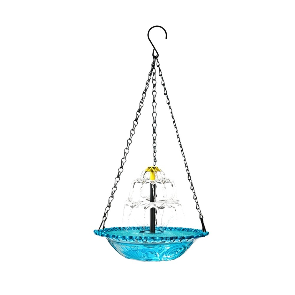 Hanging Solar Powered Birdbath - Bonsai Garden Fountain 评论和价格