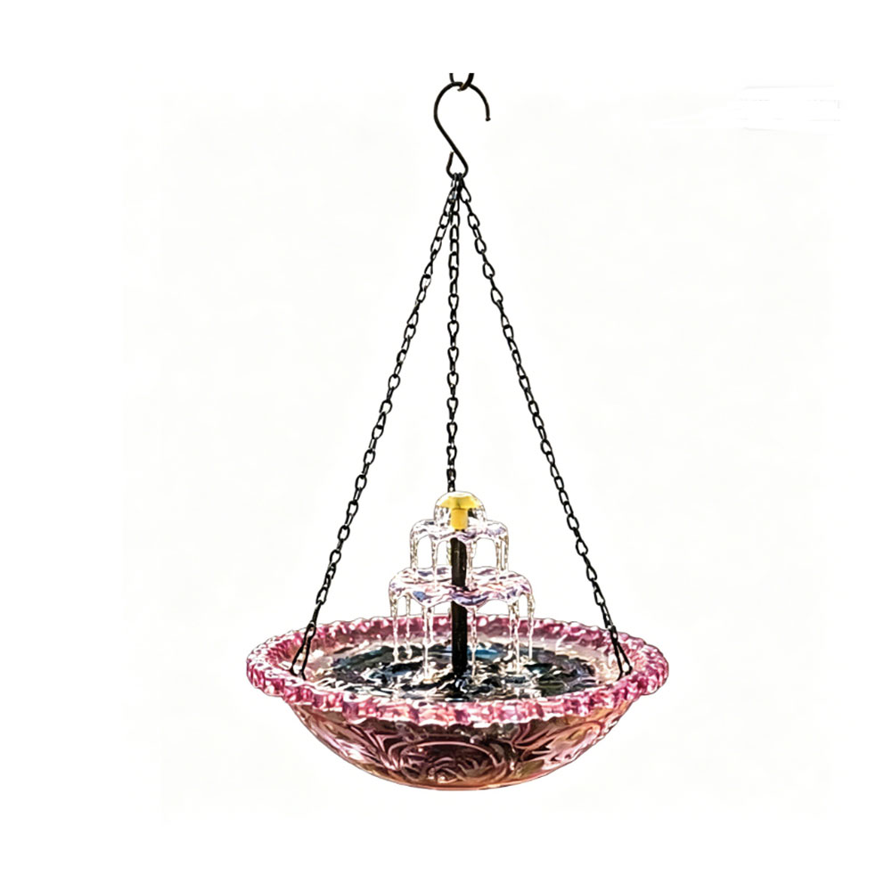 Hanging Solar Powered Birdbath - Bonsai Garden Fountain 评论和价格