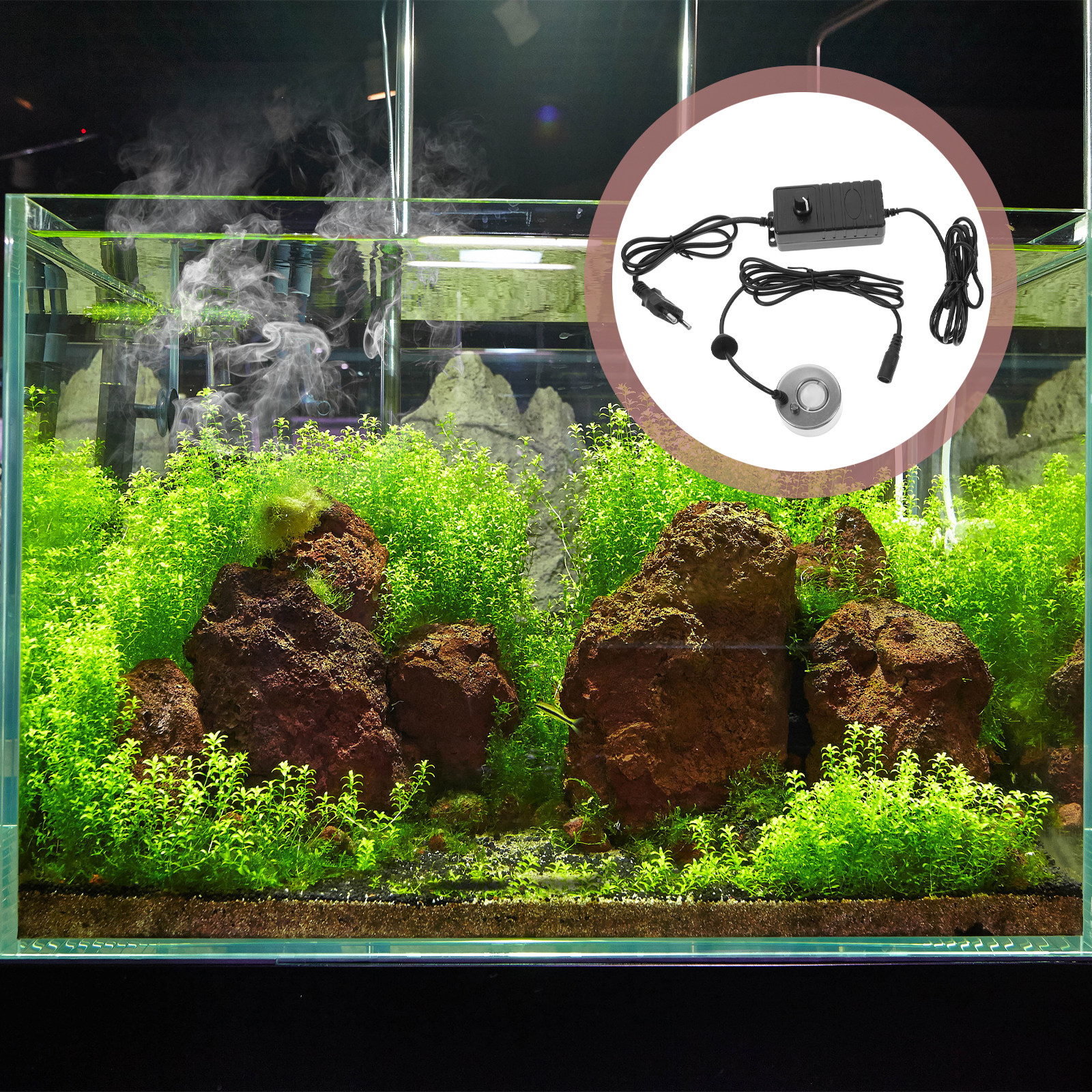 Ultra-Quiet Ultrasonic Fog Mak - Bonsai Garden Fountain 评论和价格
