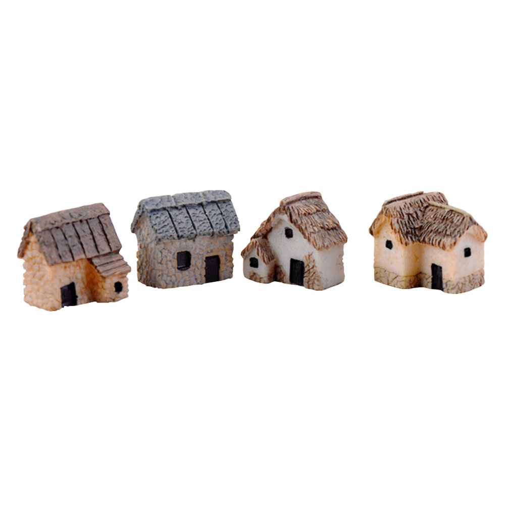 6Pcs Miniature Fairy Garden Re - Bonsai Garden House 评论和价格