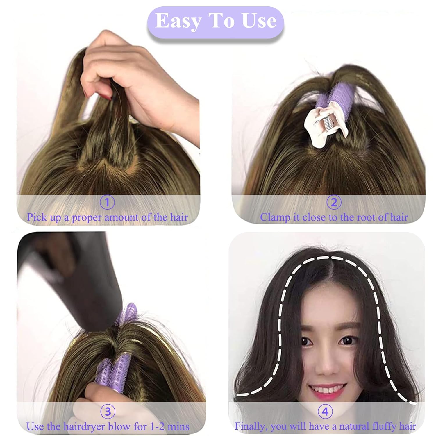 2cs Volumizing Hair Clips Hair - Root Hook Tool 评论和价格