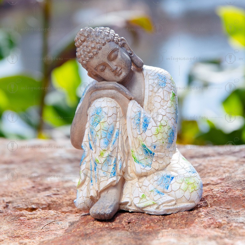 Mini Buddha Statue Ornament, N - Bonsai Gardening 评论和价格
