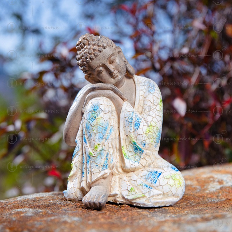 Mini Buddha Statue Ornament, N - Bonsai Gardening 评论和价格