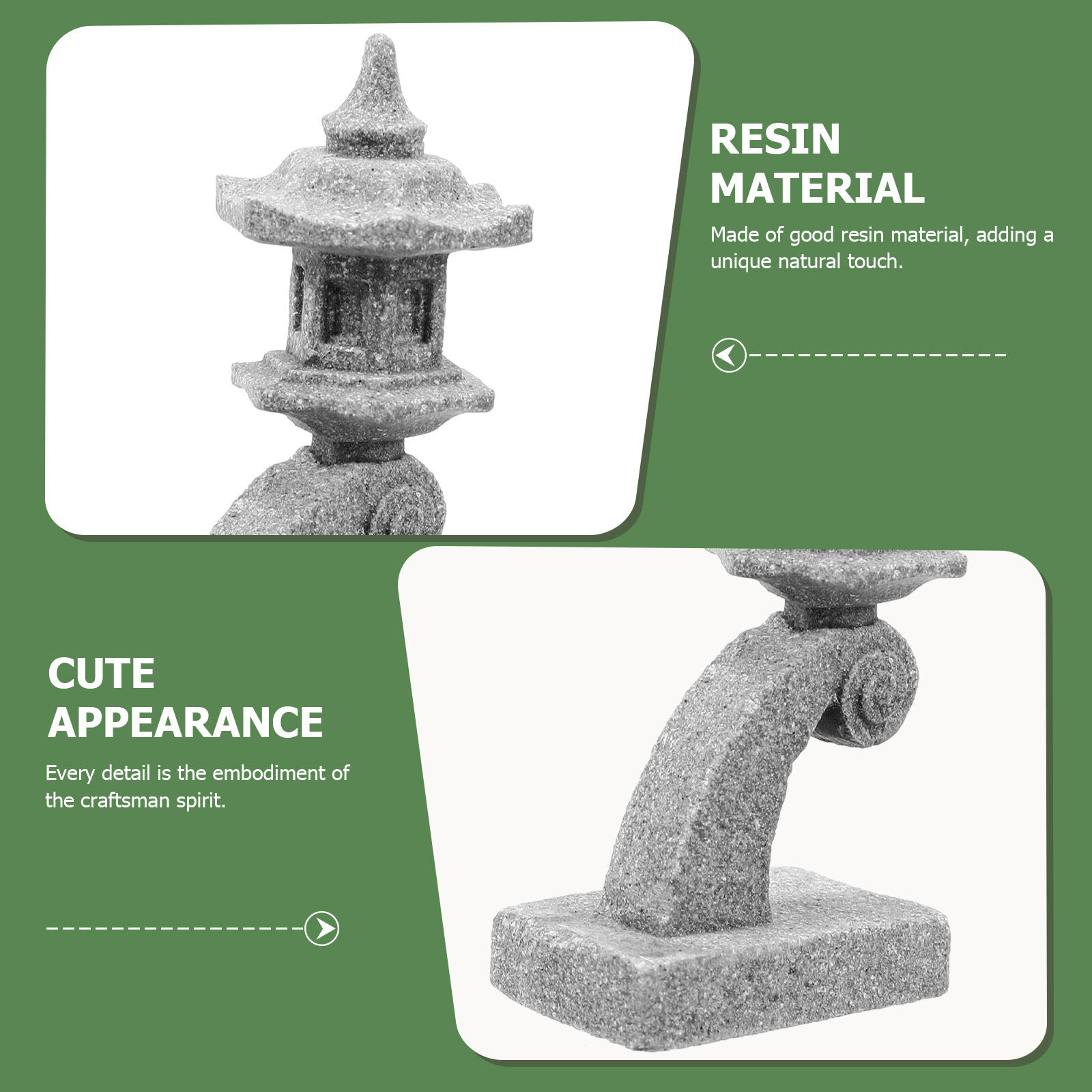 2Pcs Japanese Style Stone Lant - Japanese Garden Bonsai 评论和价格