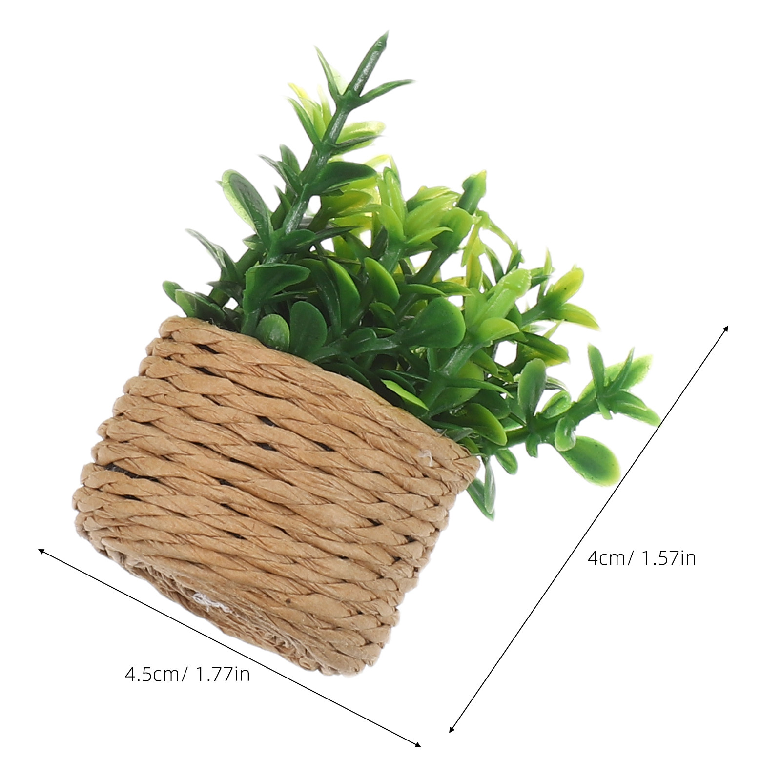 4Pcs Mini Dollhouse Potted Pla - Bonsai Garden House 评论和价格