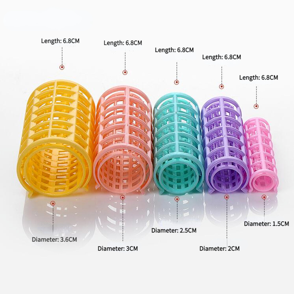 No Heat Hair Rollers Set Plast - Root Hook Tool 评论和价格