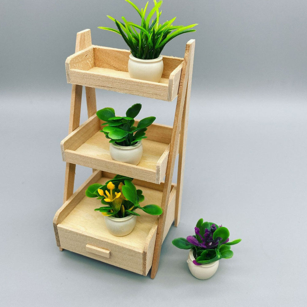 4Pcs Miniature Potted Plant Si - Bonsai Garden House 评论和价格