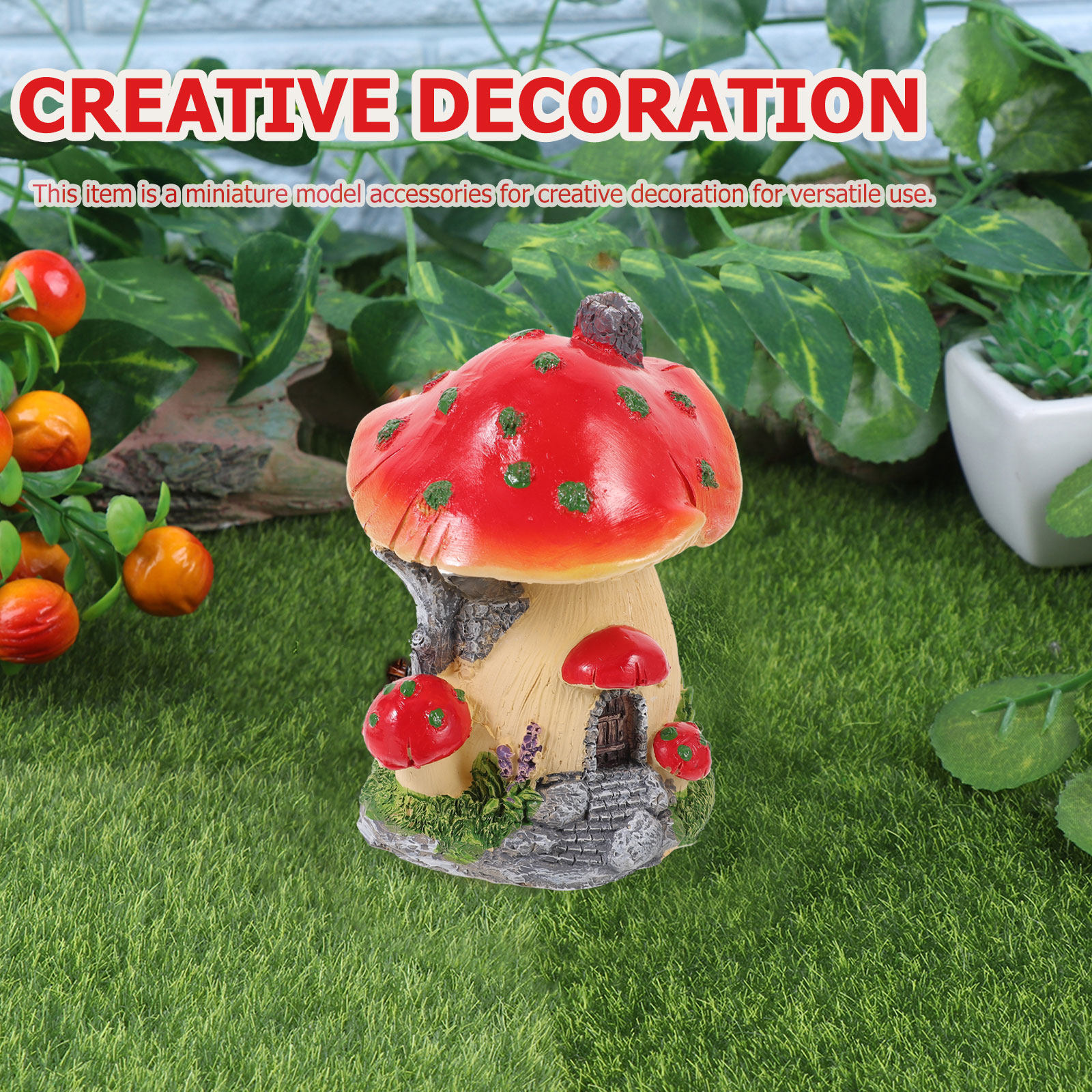 Creative Mushroom House Miniat - Bonsai Garden House 评论和价格