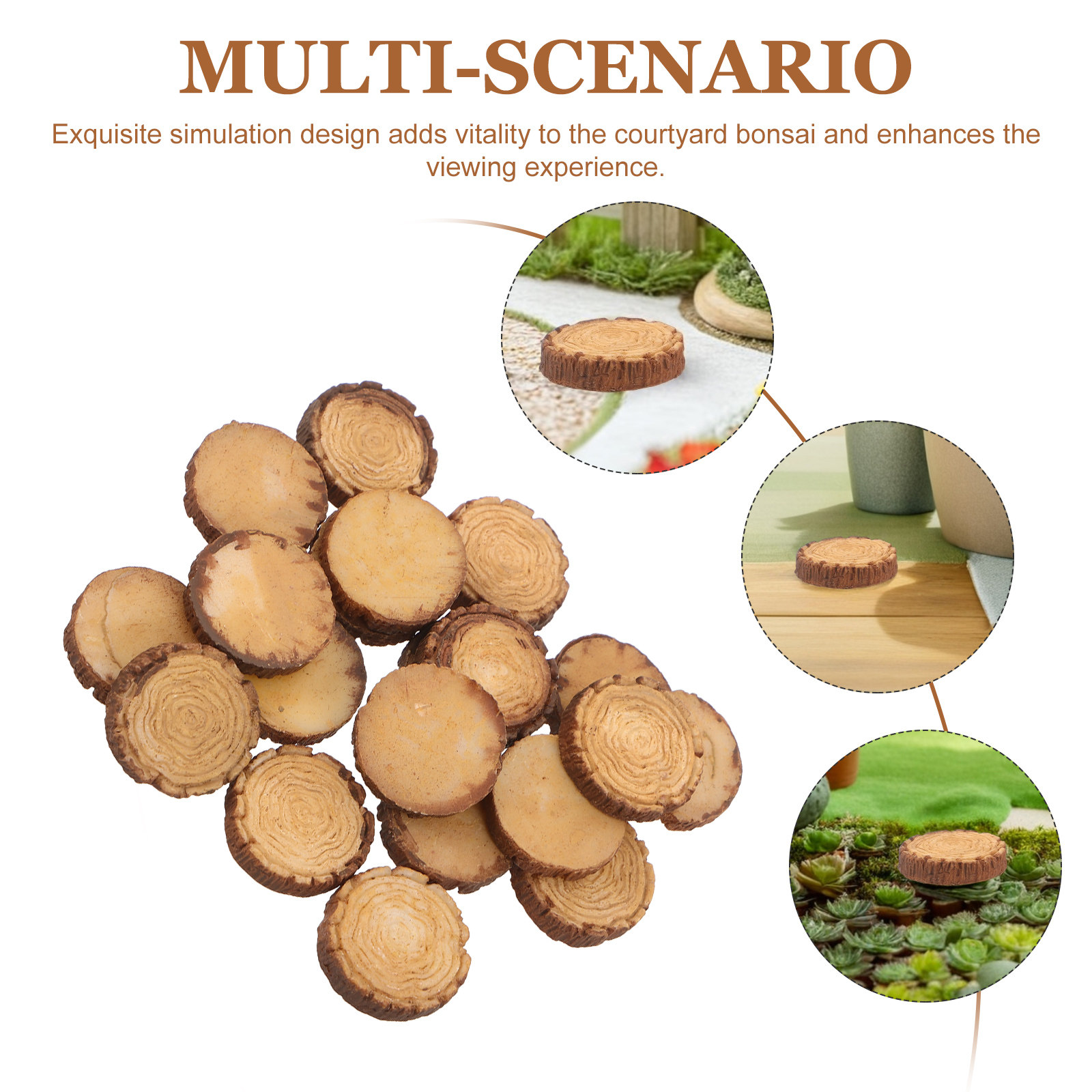 20Pcs Micro Landscape Resin St - Bonsai Gardening 评论和价格