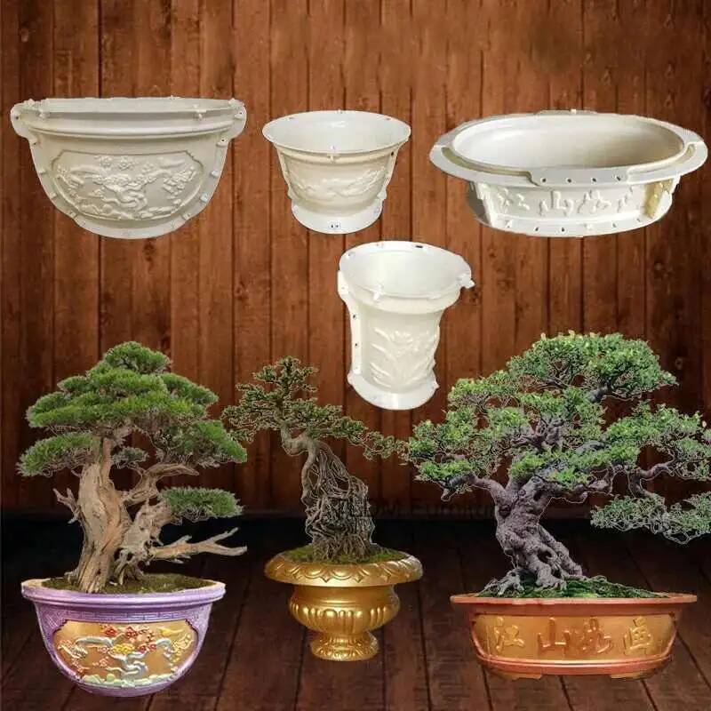 Roman Flower Pot Plastic Mold  - Bonsai Garden House 评论和价格