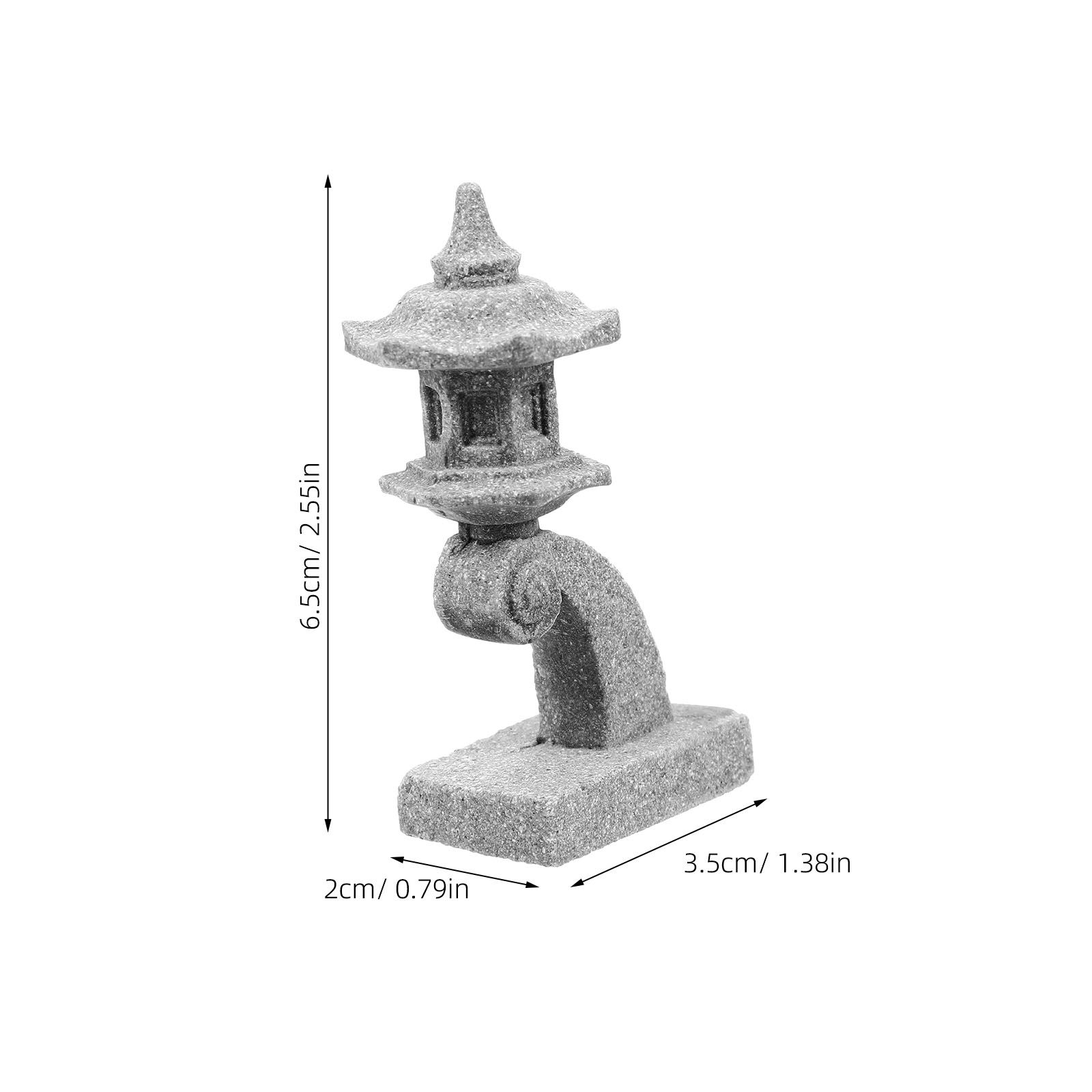 2Pcs Japanese Stone Lantern Mi - Japanese Garden Bonsai 评论和价格