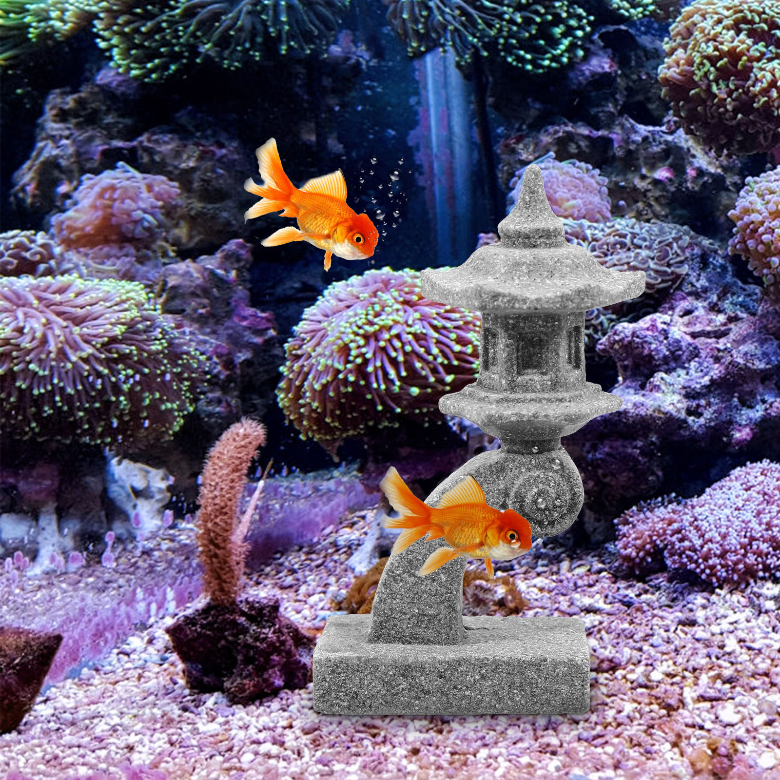 2Pcs Japanese Stone Lantern Mi - Japanese Garden Bonsai 评论和价格
