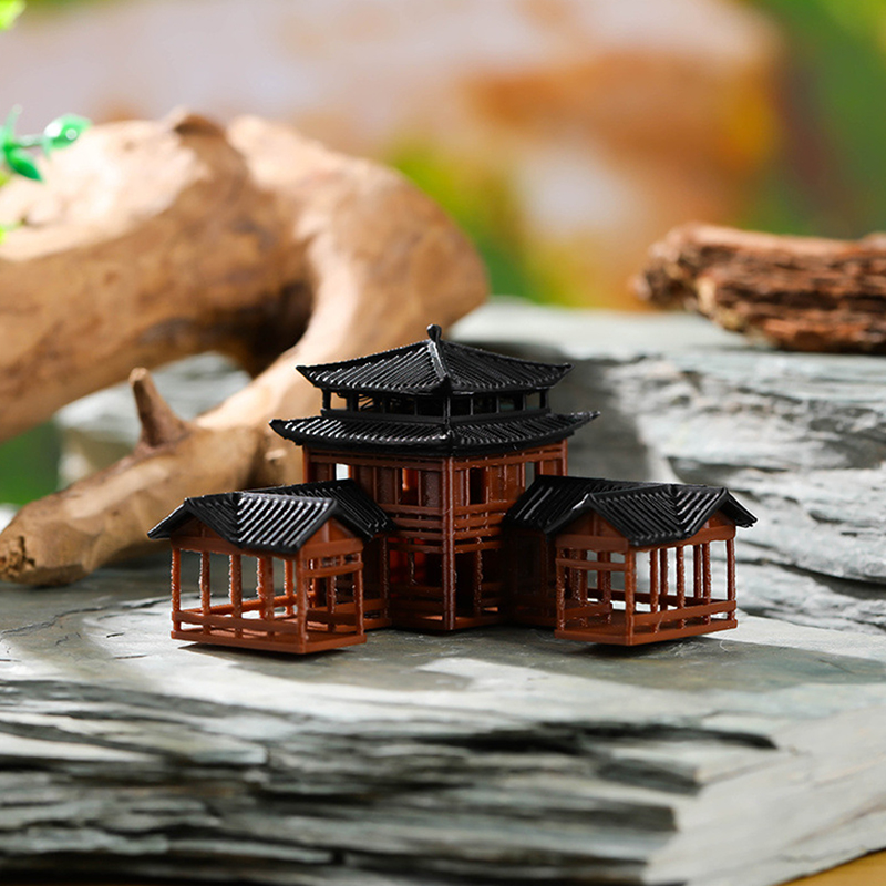 Chinese Inn Statue Ancient Bui - Japanese Garden Bonsai 评论和价格