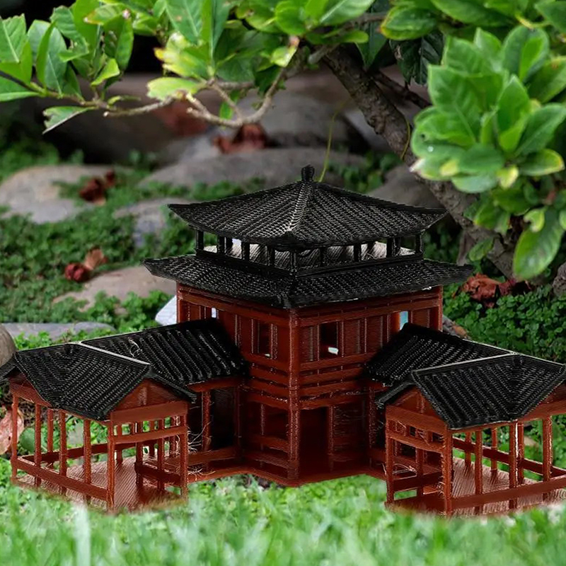 Chinese Inn Statue Ancient Bui - Japanese Garden Bonsai 评论和价格