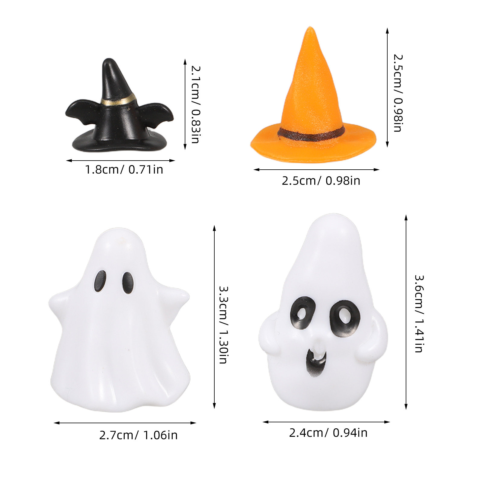 12Sets Mini Ghost Witch Hat Ha - Bonsai Garden House 评论和价格