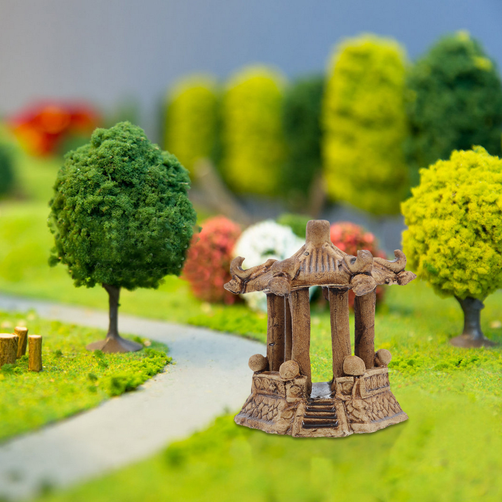 Handcrafted Ceramic Mini Pagod - Bonsai Gardening 评论和价格