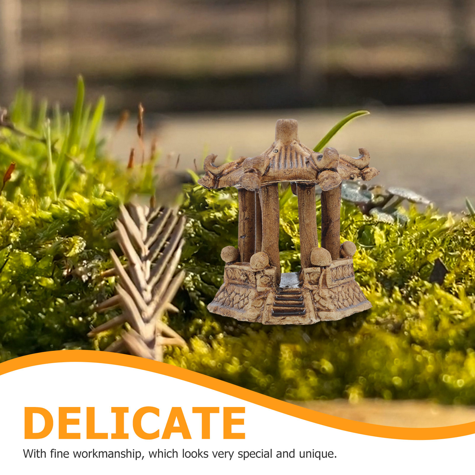 Handcrafted Ceramic Mini Pagod - Bonsai Gardening 评论和价格