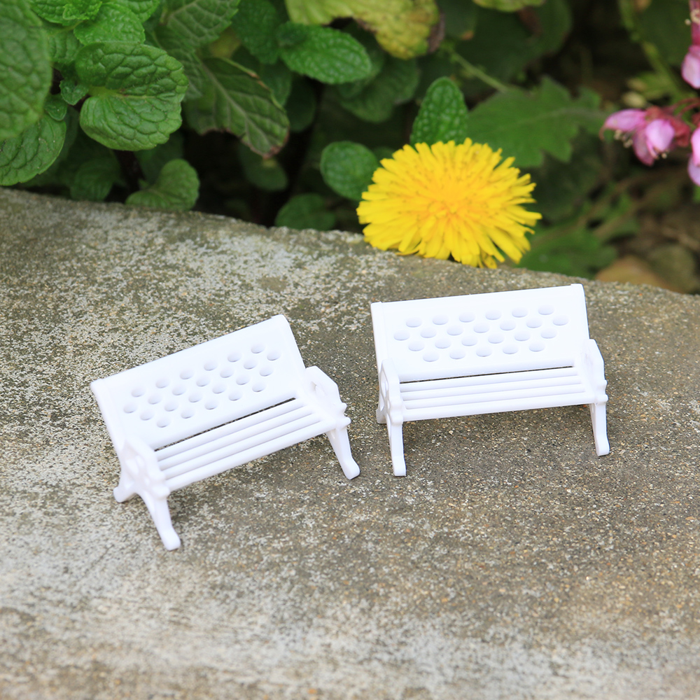 1PC Resin Miniature Bench Stoo - Bonsai Garden House 评论和价格